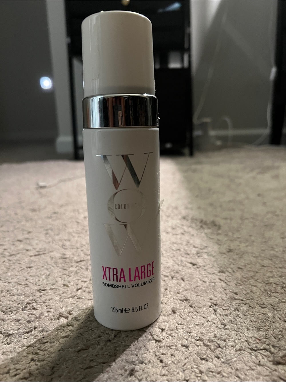 Xtra Large Bombshell Volumizer - White with Pink Accent